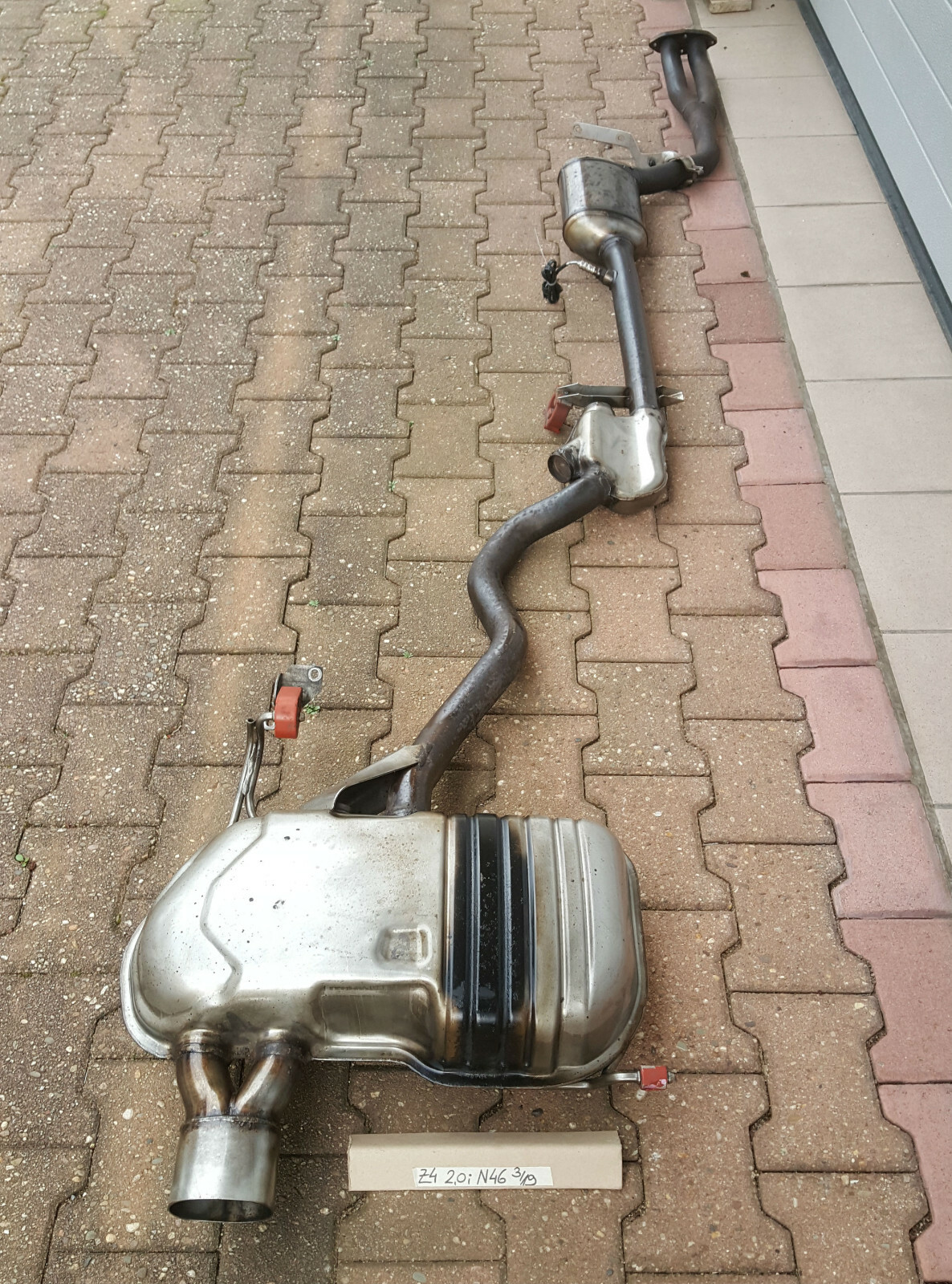 BMW Z4 E85 Auspuff Nachschalldämpfer + Mittelschalldämpfer 7539870  N46 Motor