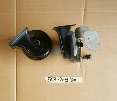BMW E63 E64 E60 E61 Hupe high + low Fanfare / Signal Horn + Halter 6935709