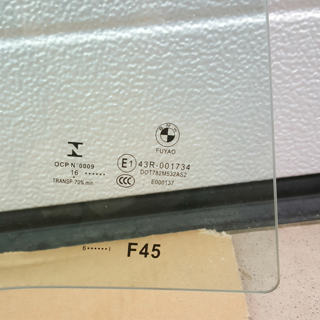 BMW 2er F45 Active Tourer Seiten Glas Scheibe Beifahrer Tür HINTEN RECHTS