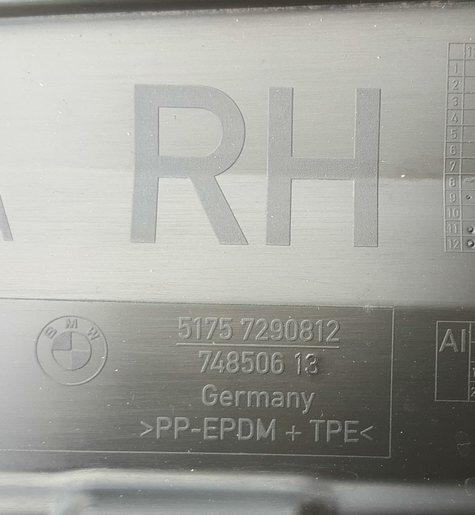 BMW 2er F45 Unterfahrschutz Platte Unterbodenverkleidung Tank rechts 7290812