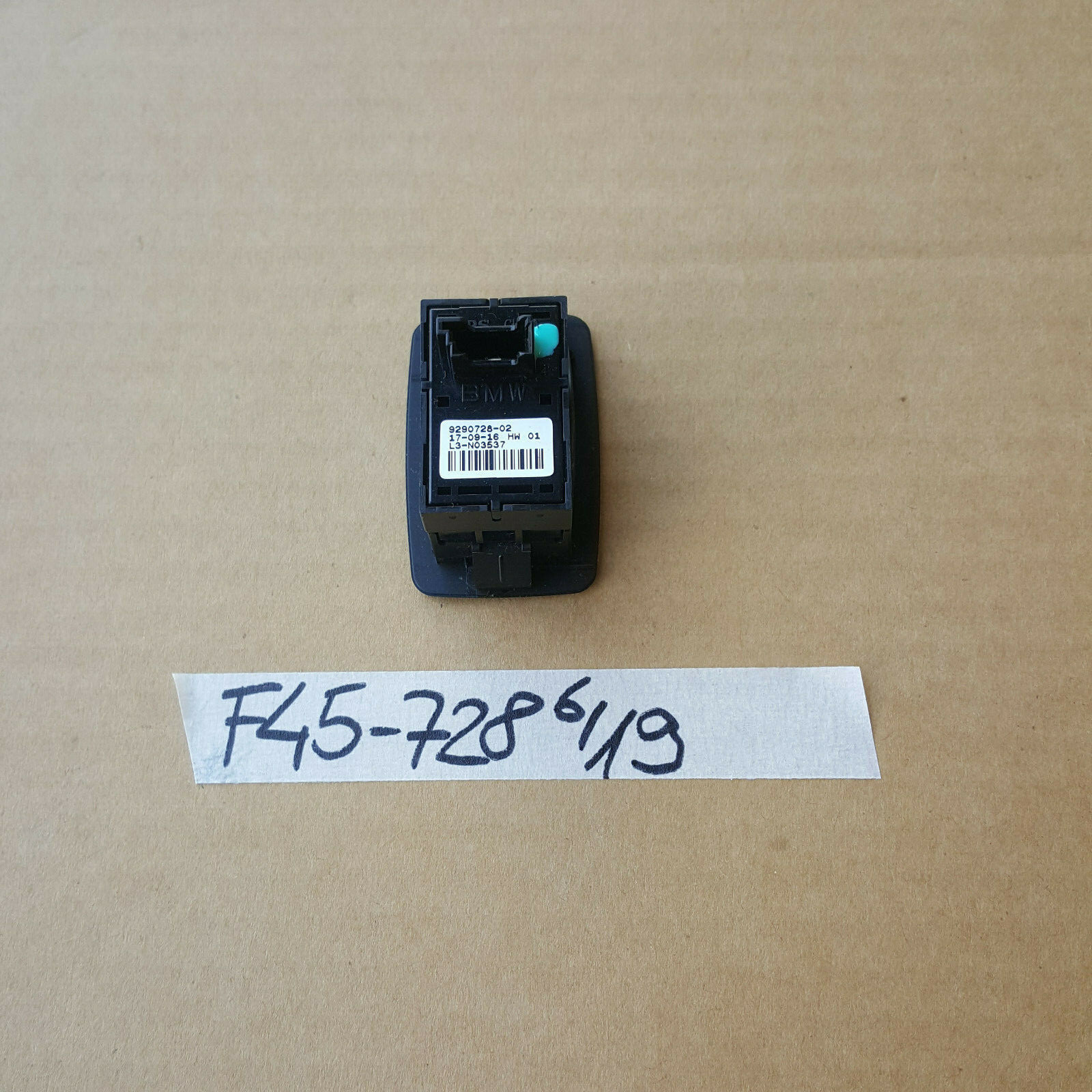 BMW 2er F45 F46 X1 F48 Schalter Sitz Lehne Lehnenfernentriegelung links 9290728