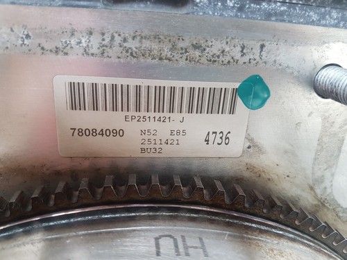 BMW Z4 Roadster 2,5 si Motor N52 Engine Zylinderkopf  ca. 103.000 Km ABHOLUNG