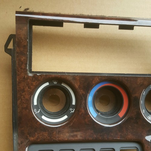 BMW Z3 Mittelkonsole Klima Blende Holz Optik 8410710 + Digital Uhr Vorrichtung  – Bild 4