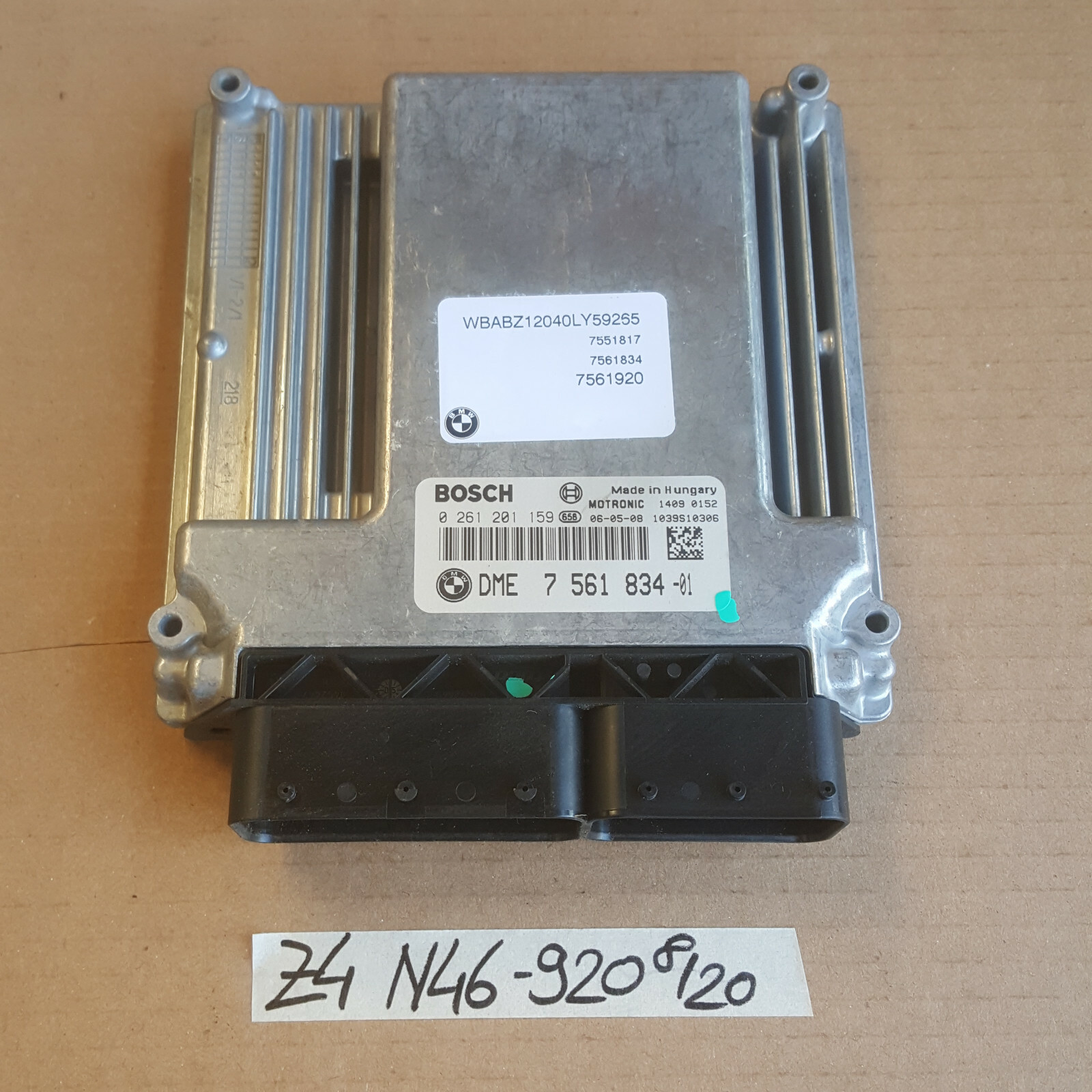 BMW Z4 E85 Steuergerät N46 Motor 7561920 EWS Modul 6988104 Zündschloss Schlüssel – Bild 2