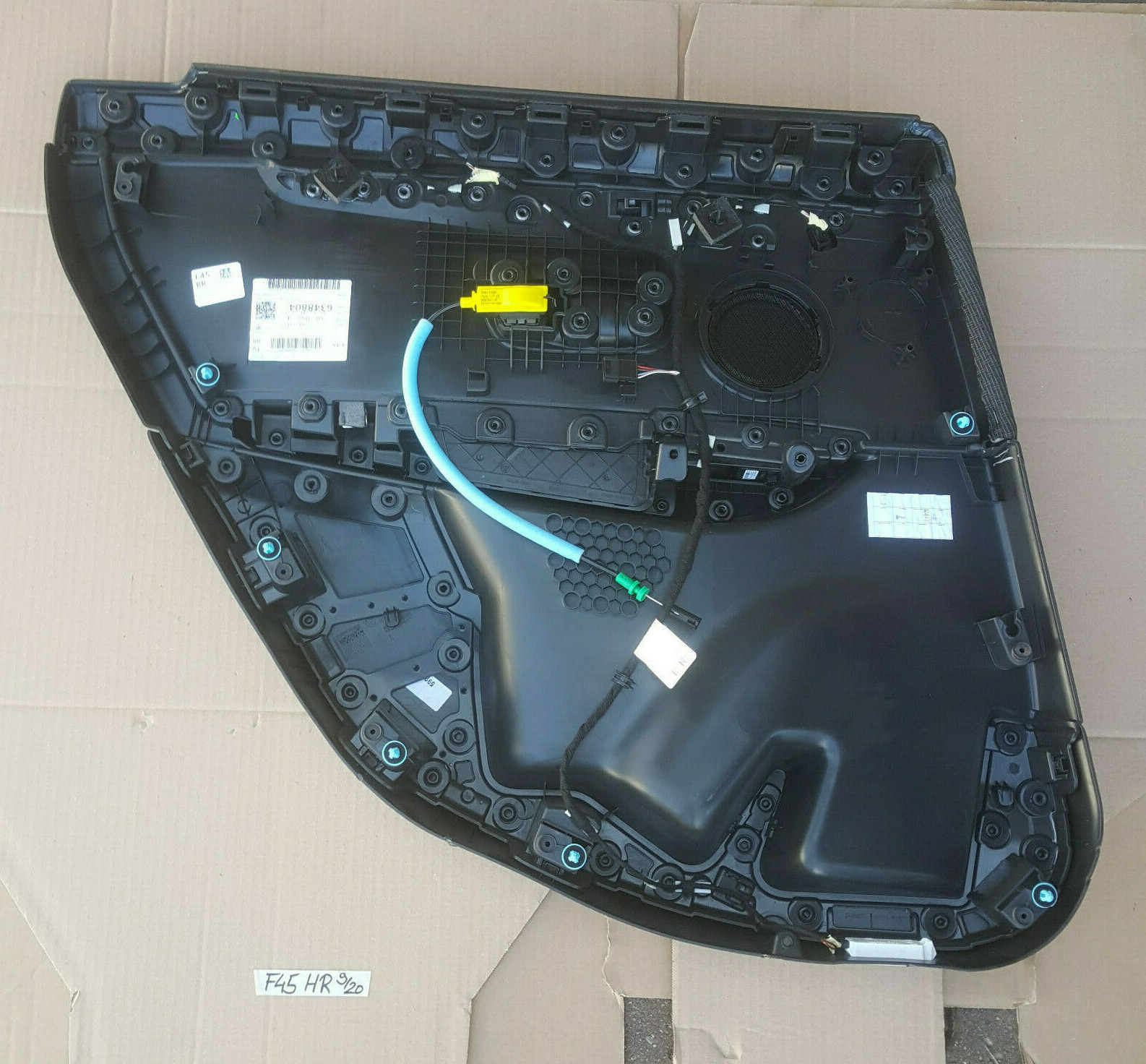 BMW F45 Tür Verkleidung HINTEN RECHTS Stoff Grid Anthrazit Lichtpaket ABHOLUNG 