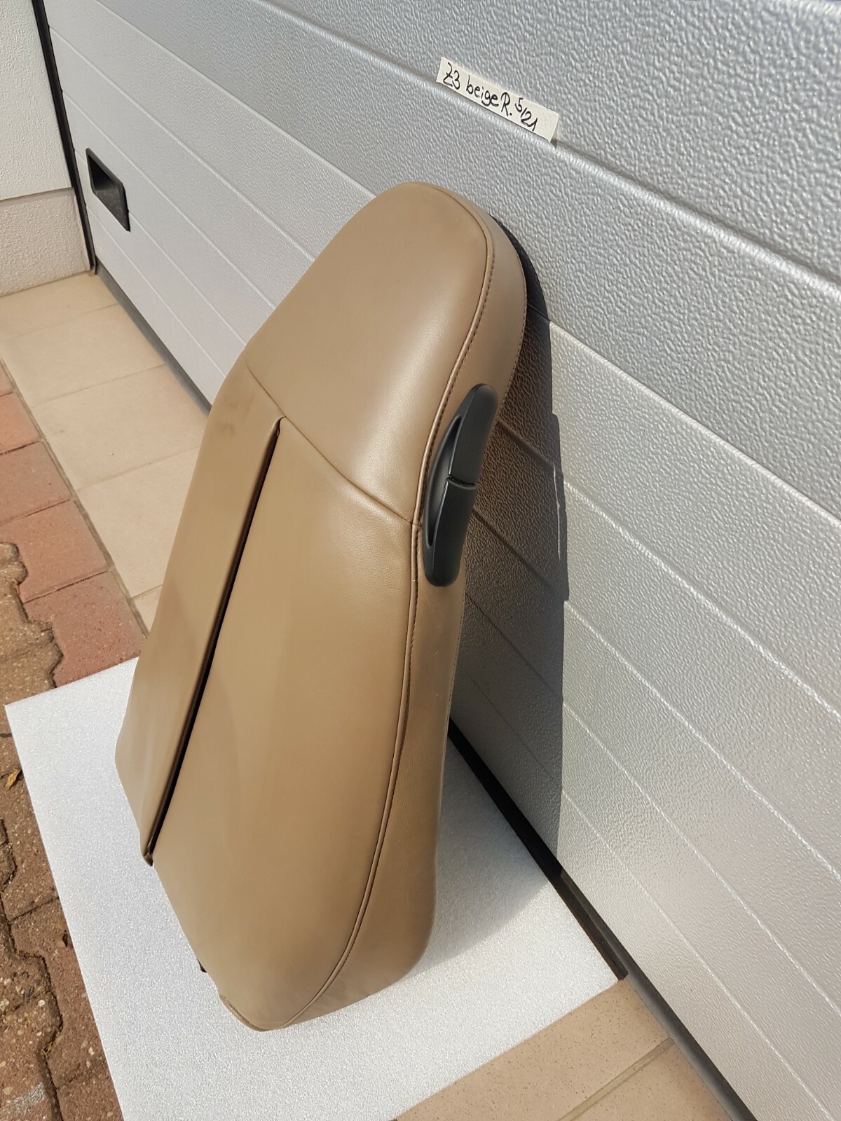 BMW Z3 Bei Fahrer Sitz Oberteil Leder beige Rücken Lehne Polster Teil + Bezug 