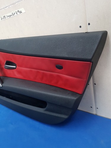 BMW Z4 E85 E86 Beifahrer Türverkleidung RECHTS Leder Oregon rot schwarz