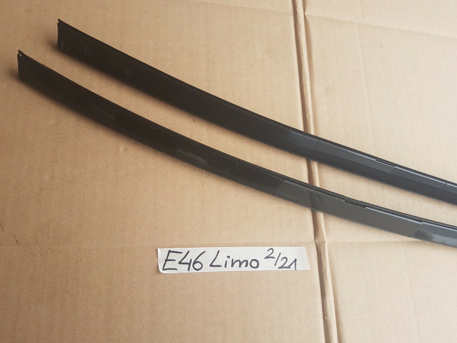 BMW E46 Limousine Dachleisten Zierleiste Dach Karrosserie schwarz metallic R+L – Bild 4