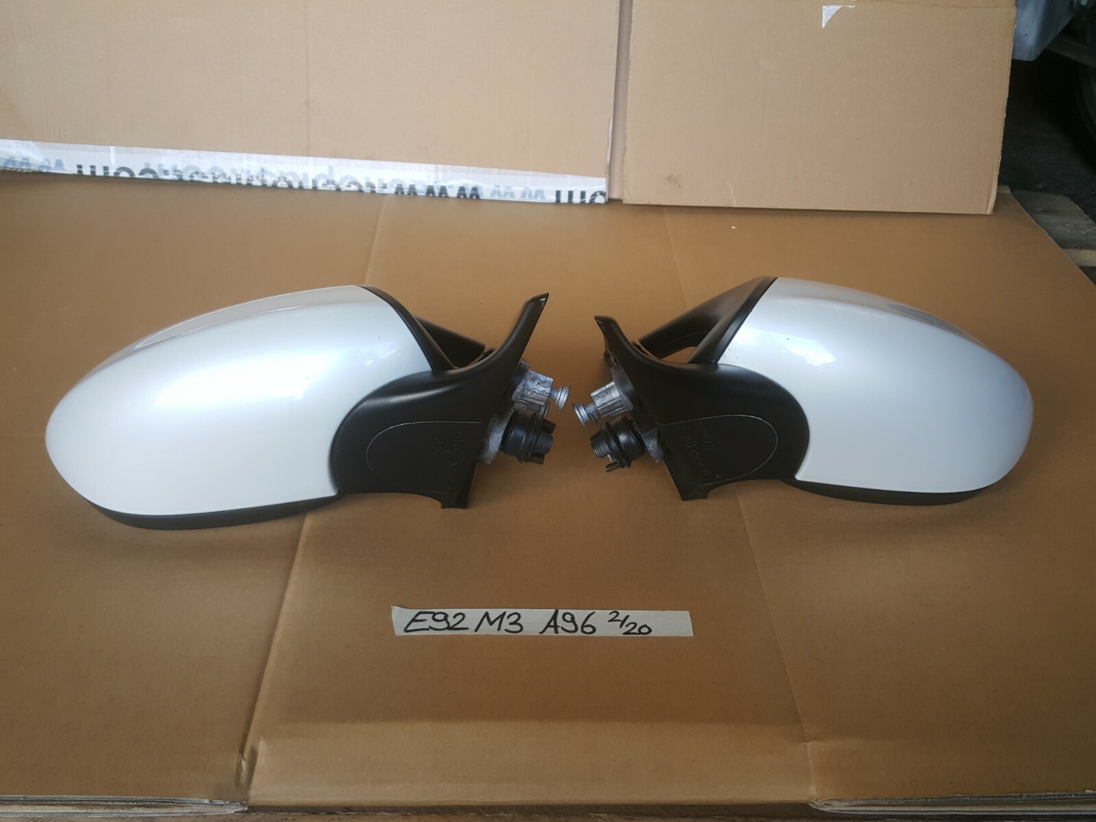 BMW E92 E93 M3 Seiten Außen Spiegel VORNE RECHTS + LINKS WEISS ABHOLUNG – Bild 5