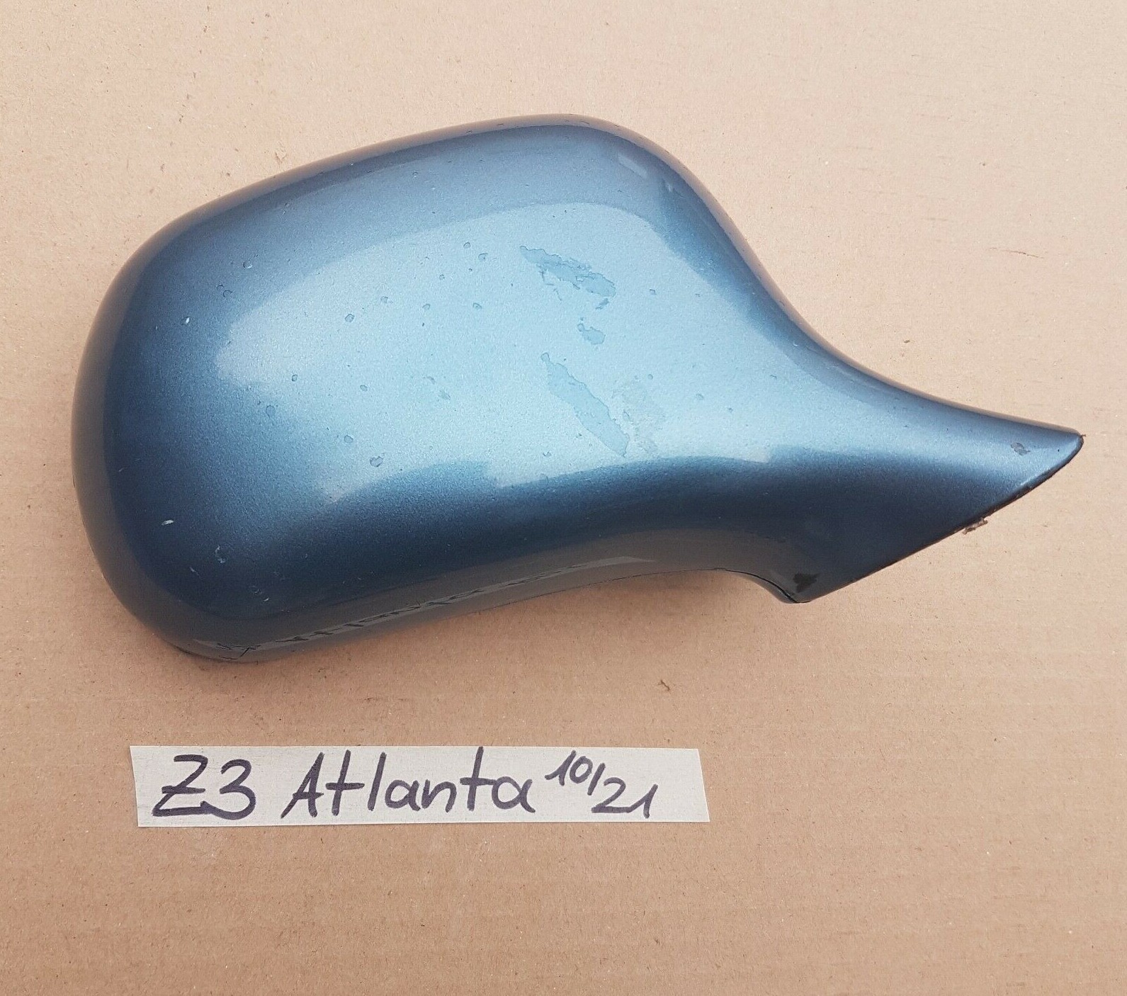 BMW Z3 Roadster + Coupe Seiten Außen Spiegel Kappe Gehäuse RECHTS  Atlanta blau 