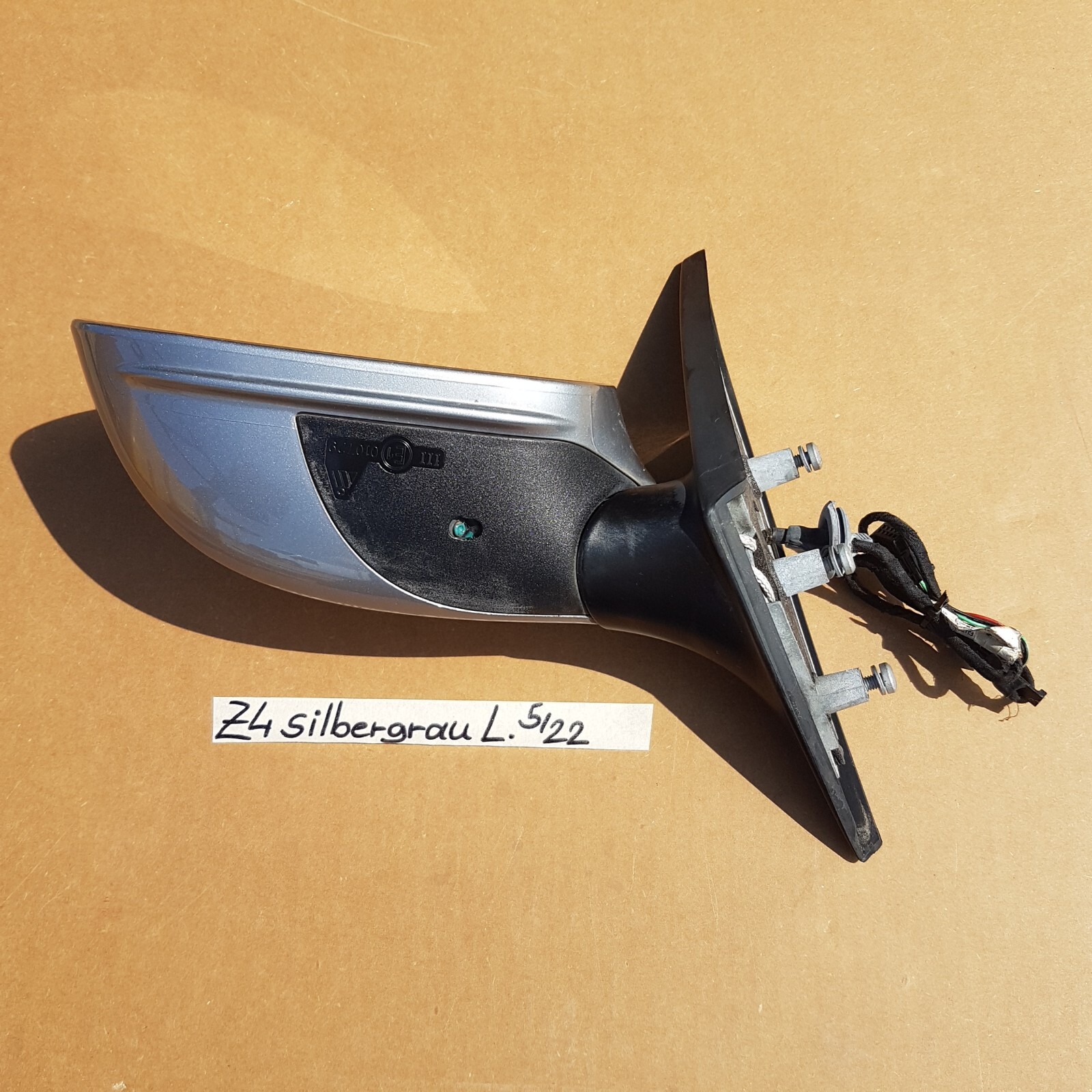 BMW Z4 E85 E86 Seiten Außen Spiegel LINKS silber grau Metallic A08 