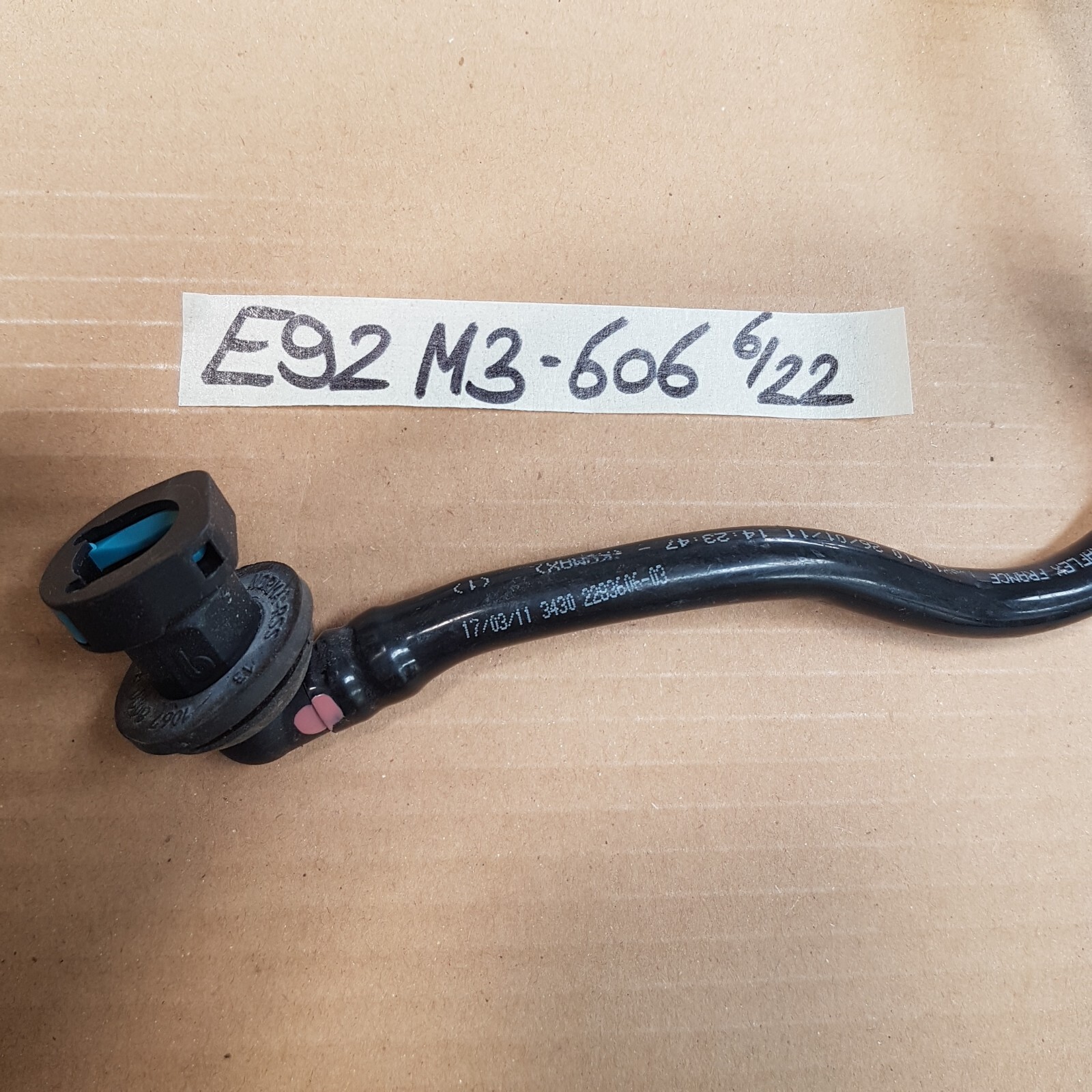 BMW E90 E91 E92 E93 M3 Unterdruck Leitung Bremskraftverstärker 2283606 – Bild 2