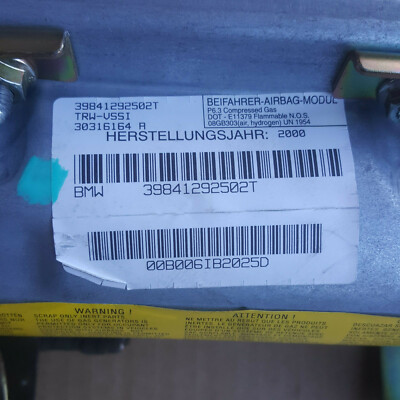 BMW Z3 Facelift Roadster + Coupe AB Steuergerät Beifahrer-Airbag-Modul – Bild 5