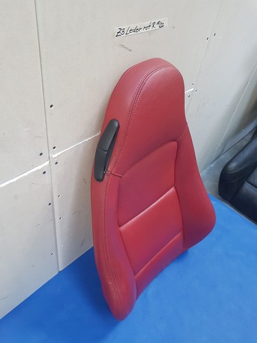 BMW Z3 Roadster + Coupe Bei Fahrer Sitz Oberteil Leder Snake rot Rückenlehne  – Bild 3