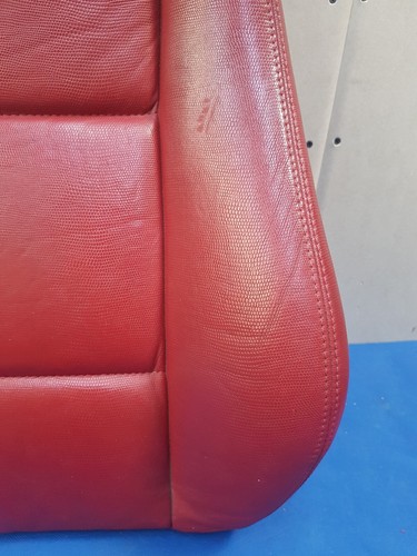 BMW Z3 Roadster + Coupe Bei Fahrer Sitz Oberteil Leder Snake rot Rückenlehne  – Bild 5