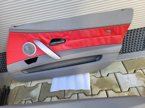 BMW Z4 E85 Fahrer Beifahrer Leder Sitz rot Memory + Türverkleidung ABHOLUNG