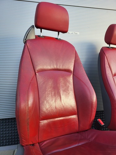 BMW Z4 E85 Fahrer Beifahrer Leder Sitz rot Memory + Türverkleidung ABHOLUNG
