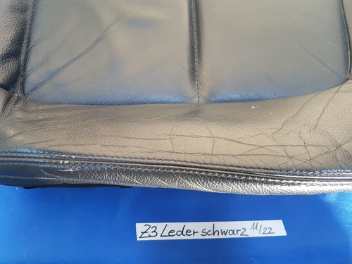 BMW Z3 Roadster + Coupe Fahrer Sitz Kissen Unterteil Leder schwarz black