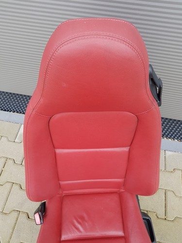 BMW Z3 Roadster Fahrer Sitz LINKS Leder rot snake + Gestell + Motoren ABHOLUNG