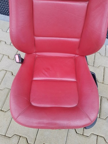 BMW Z3 Roadster Fahrer Sitz LINKS Leder rot snake + Gestell + Motoren ABHOLUNG