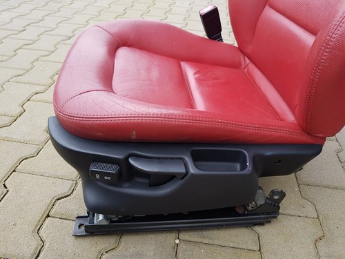 BMW Z3 Roadster Fahrer Sitz LINKS Leder rot snake + Gestell + Motoren ABHOLUNG