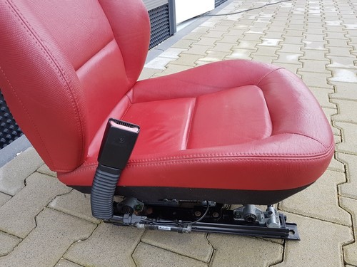 BMW Z3 Roadster Fahrer Sitz LINKS Leder rot snake + Gestell + Motoren ABHOLUNG