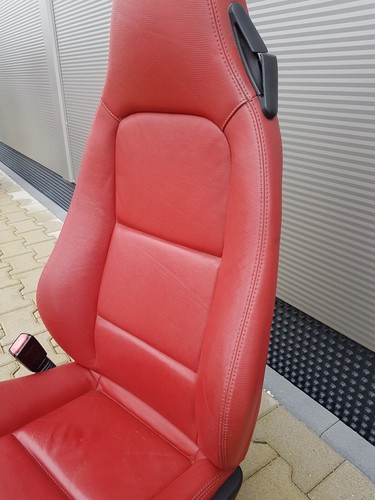 BMW Z3 Roadster Fahrer Sitz LINKS Leder rot snake + Gestell + Motoren ABHOLUNG