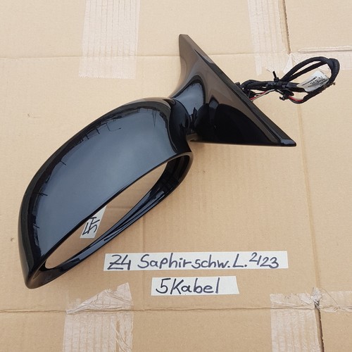 BMW Z4 E85 E86 Seiten Außen Spiegel +  Motor LINKS  saphir schwarz shadow line 