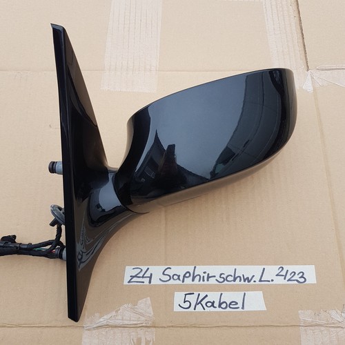 BMW Z4 E85 E86 Seiten Außen Spiegel +  Motor LINKS  saphir schwarz shadow line 