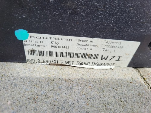 BMW E90 E91 Seiten Schweller Leiste sparkling graphit rechts ODER links ABHOLUNG