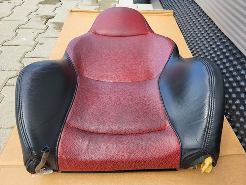 BMW Z3 Bei Fahrer Sport Sitz Oberteil Leder Rot Schwarz Rückenlehne Sitzheizung