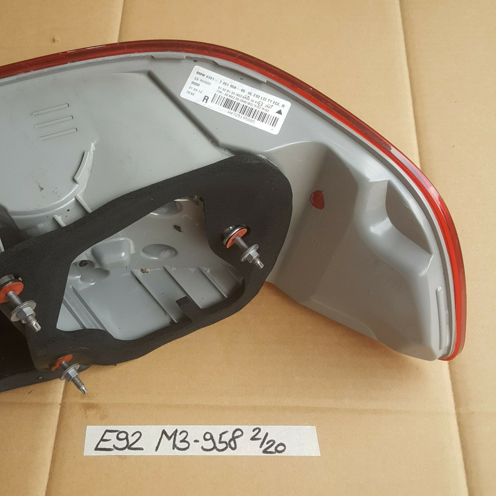 BMW E92 M3 LCI Facelift Rücklicht LED Heckleuchte Seitenwand rechts 7251958