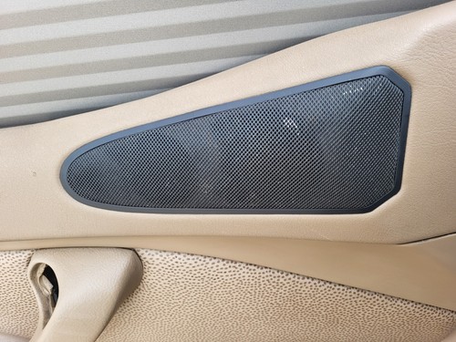 BMW Z3 Roadster Tür Verkleidung Türtafel LINKS + Griff Leder Dot beige  – Bild 5