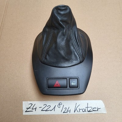 BMW Z4 E85 E86 Schaltsack Leder Manschette Blende Schaltkulisse 7026221 schwarz – Bild 1