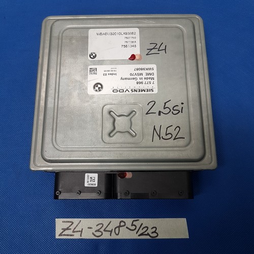 BMW Z4 E85 Motorsteuergerät N52 Motor  7581348 EWS Modul Schlüssel Zündschloss – Bild 2