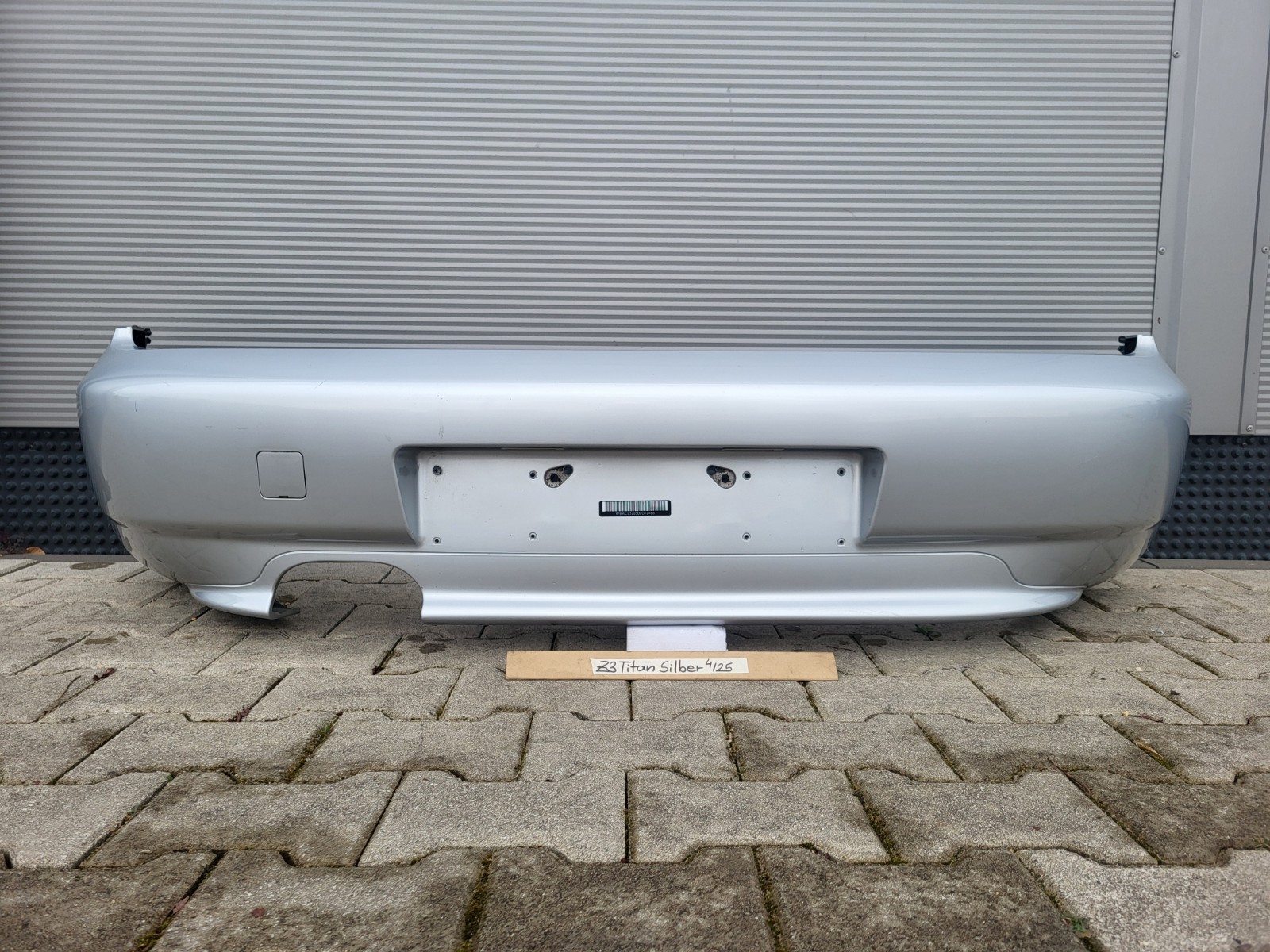 BMW Z3 Facelift Heck Stoßstange Stoßfänger HINTEN Heckschürze Silber ABHOLUNG  – Bild 1