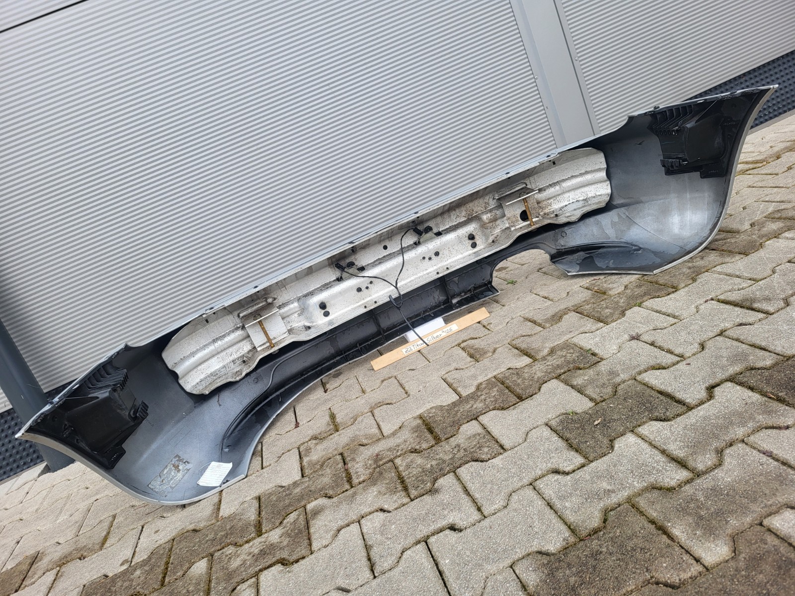 BMW Z3 Facelift Heck Stoßstange Stoßfänger HINTEN Heckschürze Silber ABHOLUNG  – Bild 7