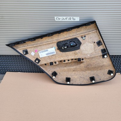 BMW E90 Türtafel / Tür Verkleidung HINTEN RECHTS Stoff Fluid Anthrazit