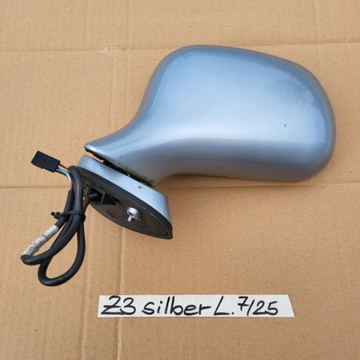 BMW Z3 Roadster Seiten Außen Spiegel Glas + Motor LINKS Arktis Silber Metallic  – Bild 1