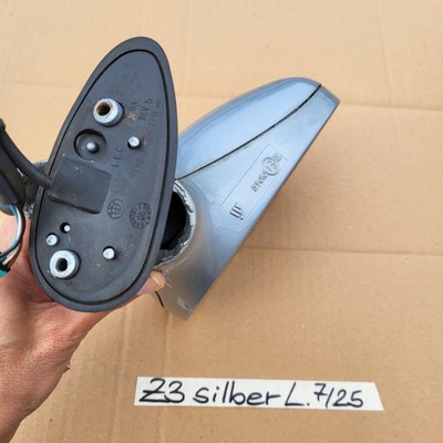 BMW Z3 Roadster Seiten Außen Spiegel Glas + Motor LINKS Arktis Silber Metallic  – Bild 6