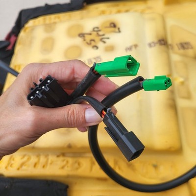 BMW Z3 Roadster Fahrer Sitz Unterteil Leder rot Bezug + Polster + Sitzheizung  – Bild 9