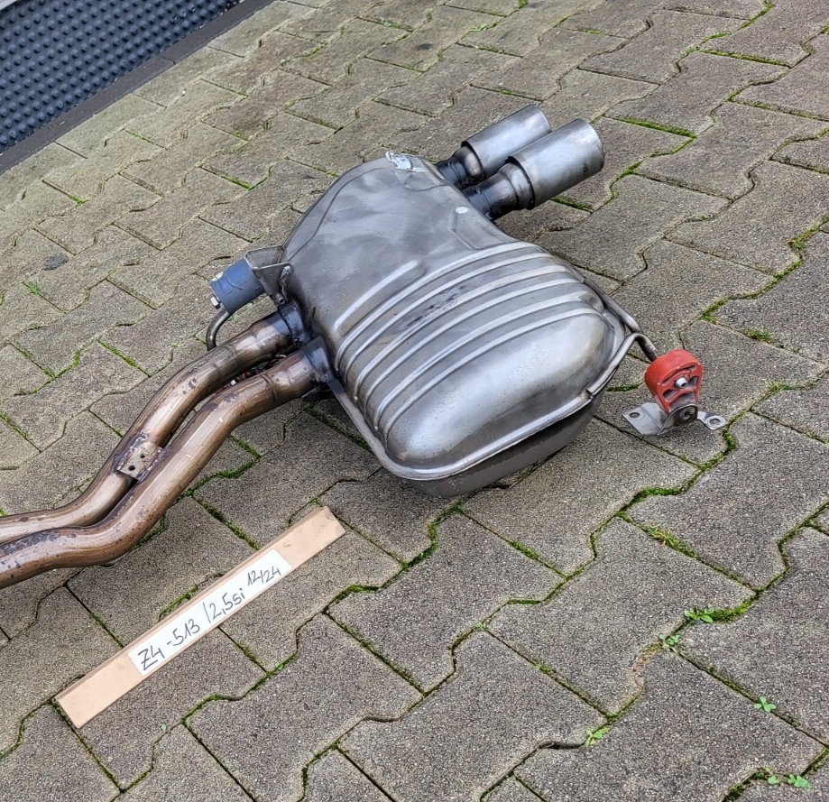 BMW Z4 E85 E86 Auspuff HINTEN N52 Motor Endschalldämpfer 7560513 Endtopf 2,5 si – Bild 4