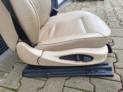 BMW E46 Cabrio Beifahrer Sitz elektrisch Leder Beige Memory Funktion ABHOLUNG – Bild 4