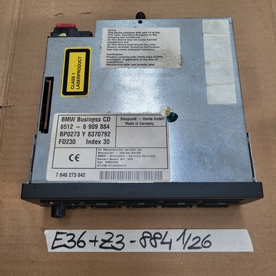 BMW E30 E36 Z3 Roadster  E34 E32 E31 CD Radio  Business 6909884 mit Code 