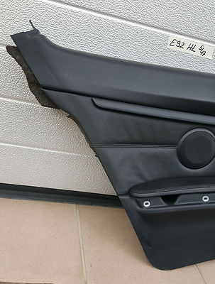 BMW E92 Seiten Verkleidung innen HINTEN LINKS Leder schwarz ohne Gurtbringer 