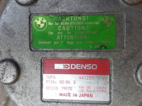 BMW E34 E36 E38 E39  Z3 Klimakompressor 8390646 Kompressor Klimaanlage 2,8 Liter – Bild 3