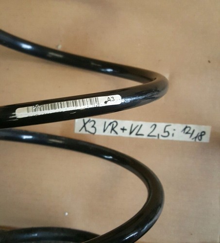 BMW  X3 E83 Spiral Tonnen Fahrwerk Feder VORNE rechts + links Schraubenfeder  – Bild 2