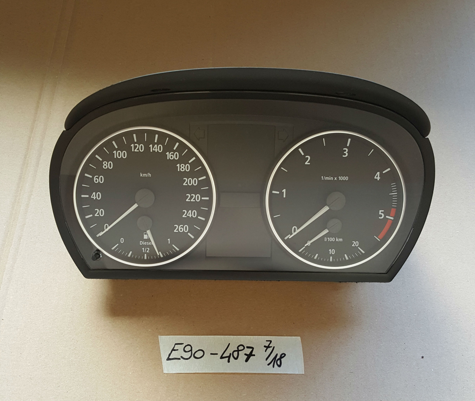 BMW 3er E90  E91  E92 Tachometer Tacho Kombi Instrument Speedometer 6983487