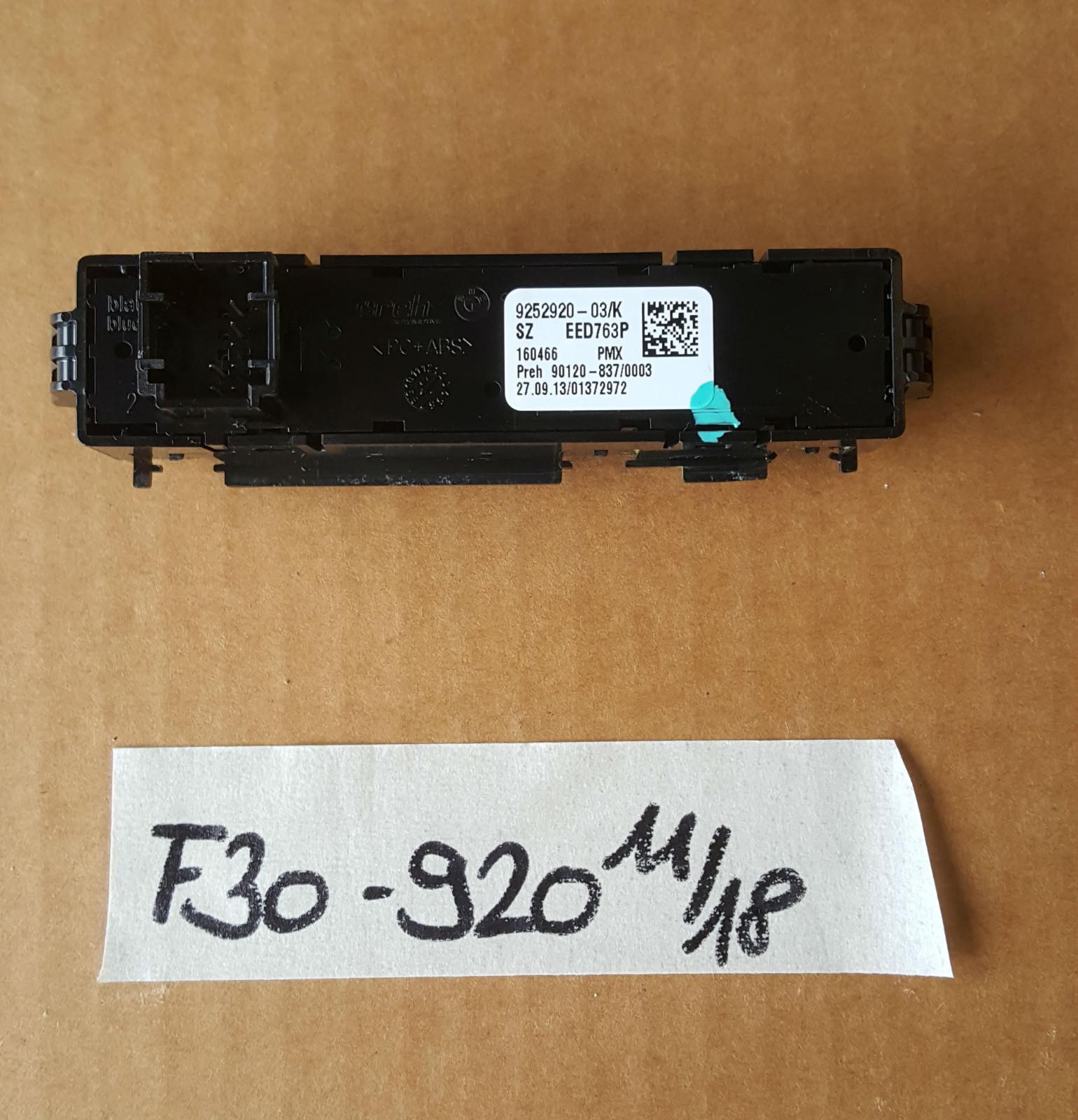 BMW F20 F30 F31 F34 F32 Bedieneinheit Mittelkonsole ECO Sport Schalter 9252920 – Bild 2