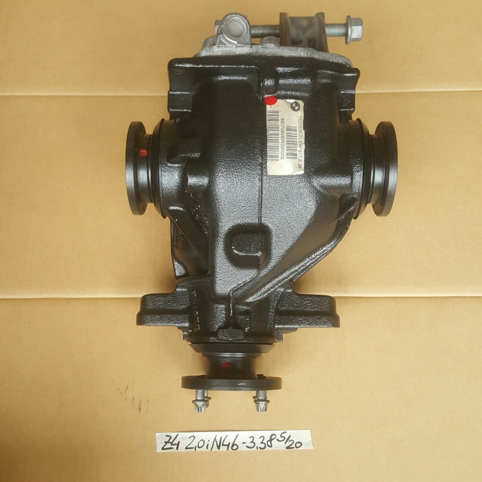 BMW Z4 E85 Differential Hinterachs Getriebe 7550505  Ü = 3,38 N46  2,0i ABHOLUNG – Bild 2